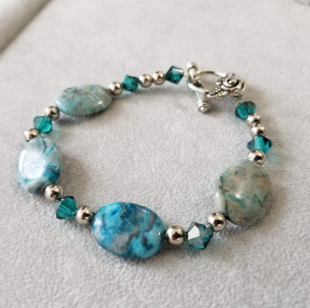 Handmade Swarowski Crystal Beaded Bracelet